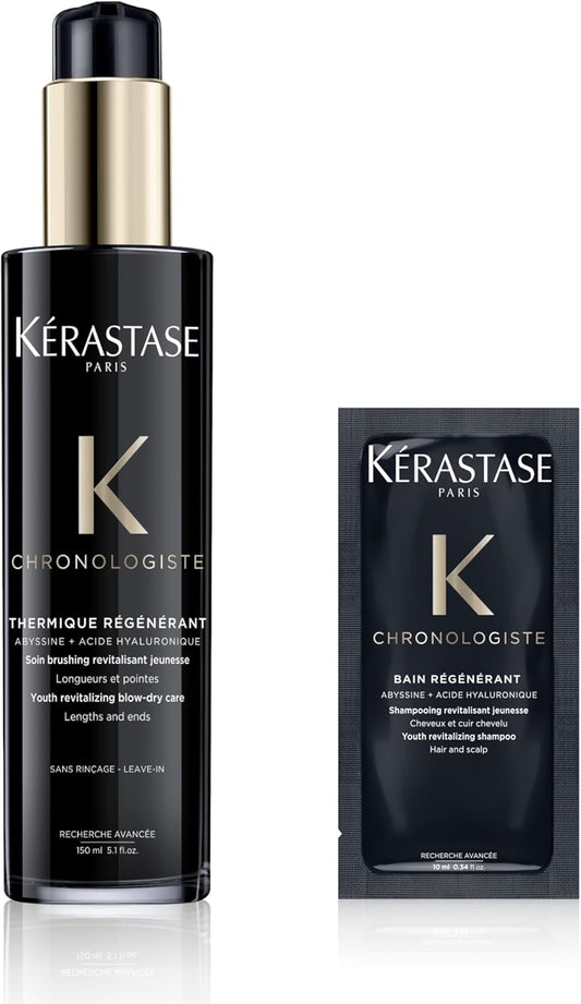 Kerastase Hair Milk Chronologist Thermic 5.1 fl oz (150 ml) with Prototype (Chronologist Shampoo, 0.3 fl oz (10 ml)