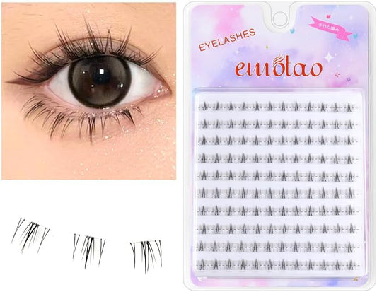 Bottom False Eyelashes, Natural False Eyelashes, For Partial, Bunch, Large Capacity, Natural, Handmade Matsueku, Self False Eyelashes
