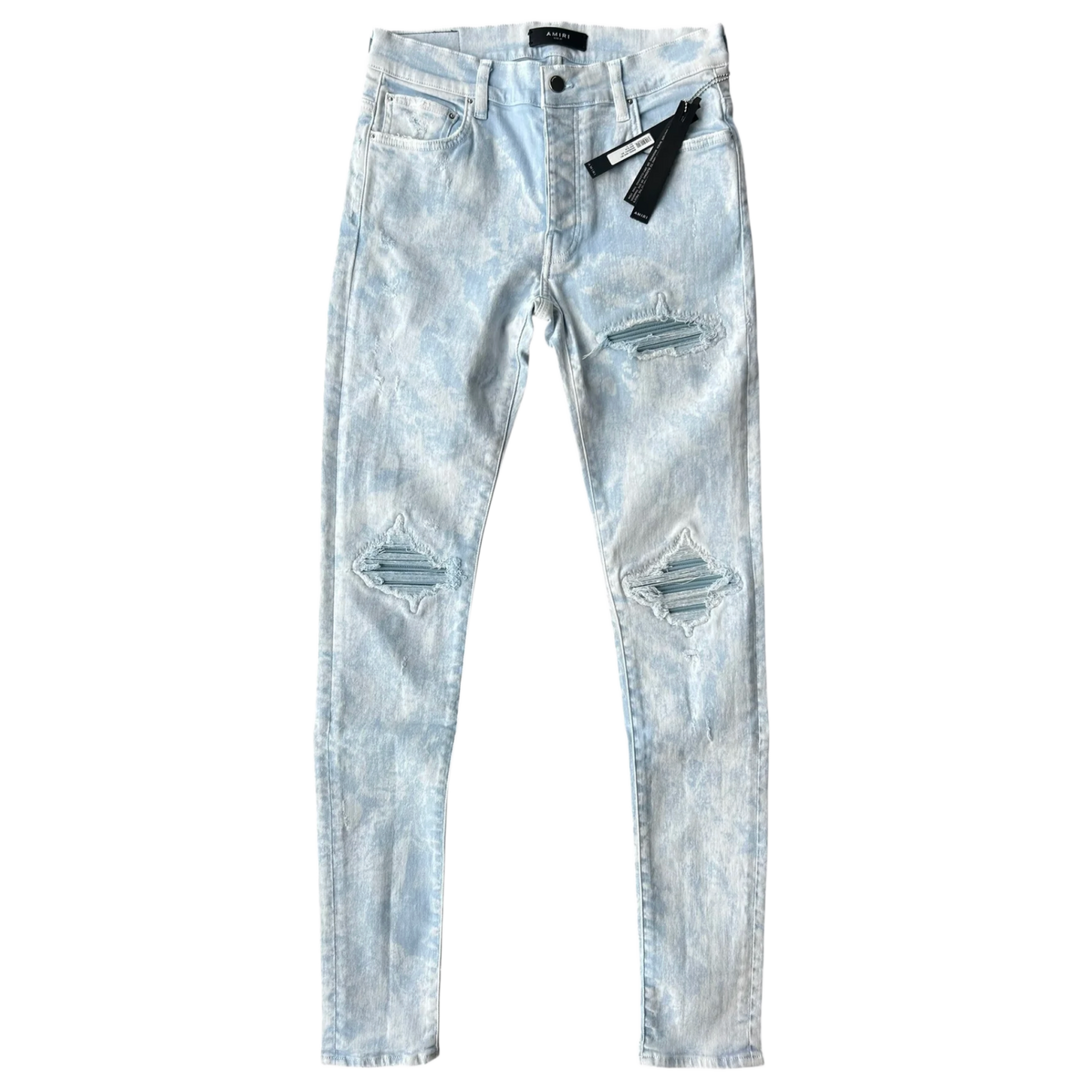 AMIRI 'MINERAL WASH' LIGHT BLUE MX1 JEANS
