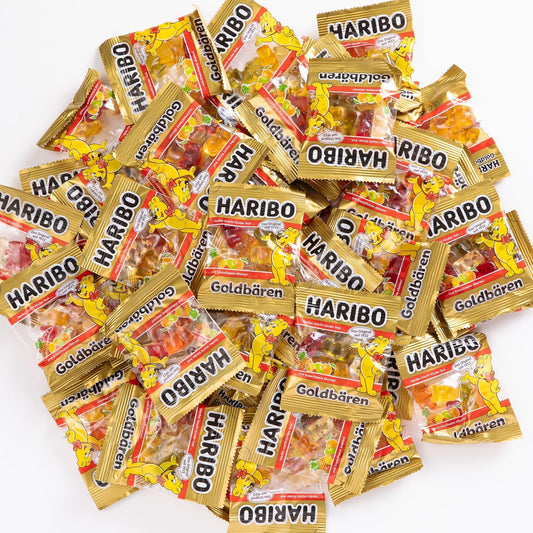 Haribo Mini Gold Bear 17.6 oz (500 g), Approx. 45 Bags, Classic Flavors, Popular, Individual Packaging, Share Pack, Gift, Present, Assorted Sweets