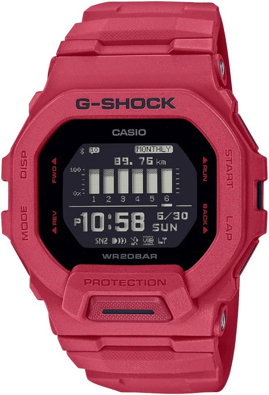 Casio G-Shock Men's GBD-200 Wristwatch, multicolor (black / red)