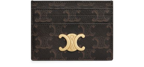 CELINE Triomphe card holder in Triomphe canvas - Image 1