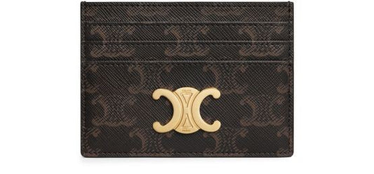 CELINE Triomphe card holder in Triomphe canvas - Image 1