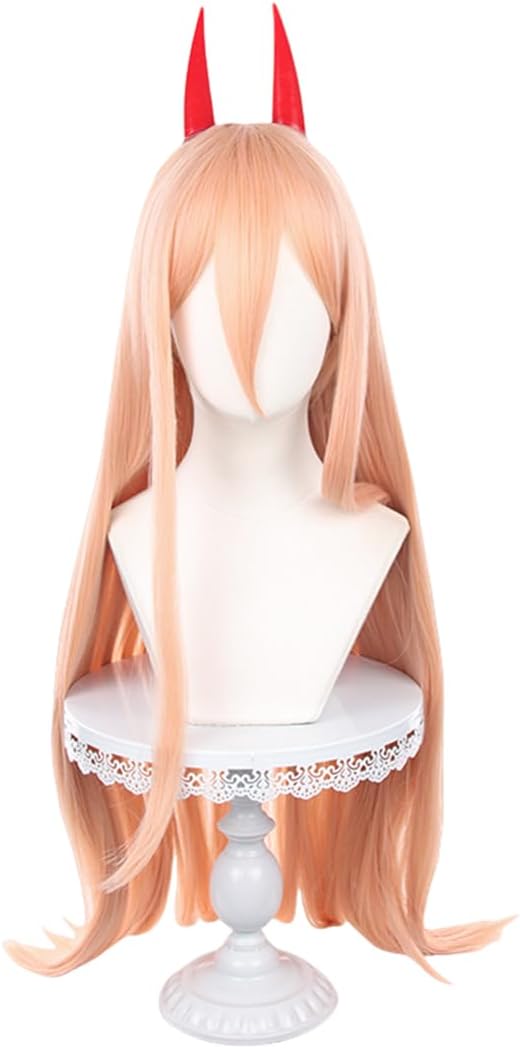Akixen Chensoman Power Wig, Cosplay, Anime Hair Net, Fashion Present, Events, Halloween, Christmas, Heat Resistant, Disguise, School Festival, Cultural Festival, Festival