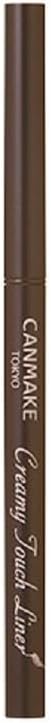 Canmake Creamy Touchliner 02 Medium Brown Eyeliner Gel Smooth Extra Fine 1 Pack