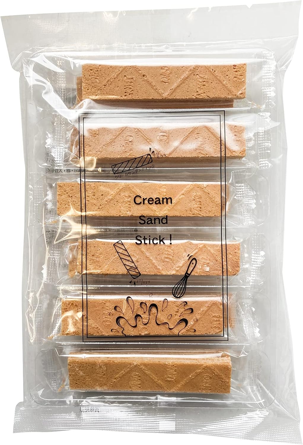 Komiyama Seika Cream Sand Sticks, 12 Sticks