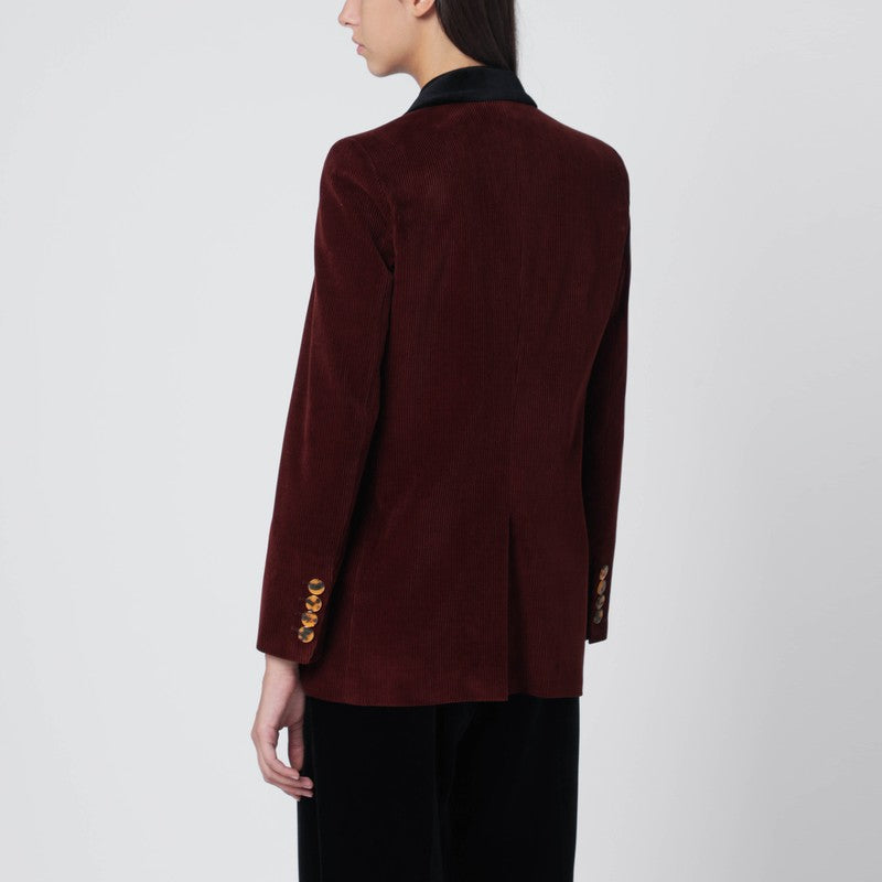 Blaze Milano ボルドーベルベットのブレイゼミラノブレザークラシックタッチ - Image 1