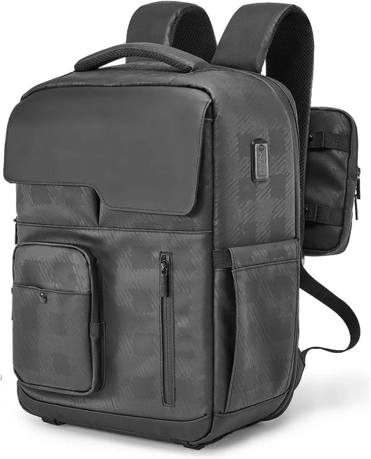 SCKCVGETFG(売店) カメラバックパック防水カメラバッグ多機能旅行写真バッグカメラケースキヤノンにフィットニコンにフィットソニー一眼レフ/デジタル一眼レフにフィット(L Black)