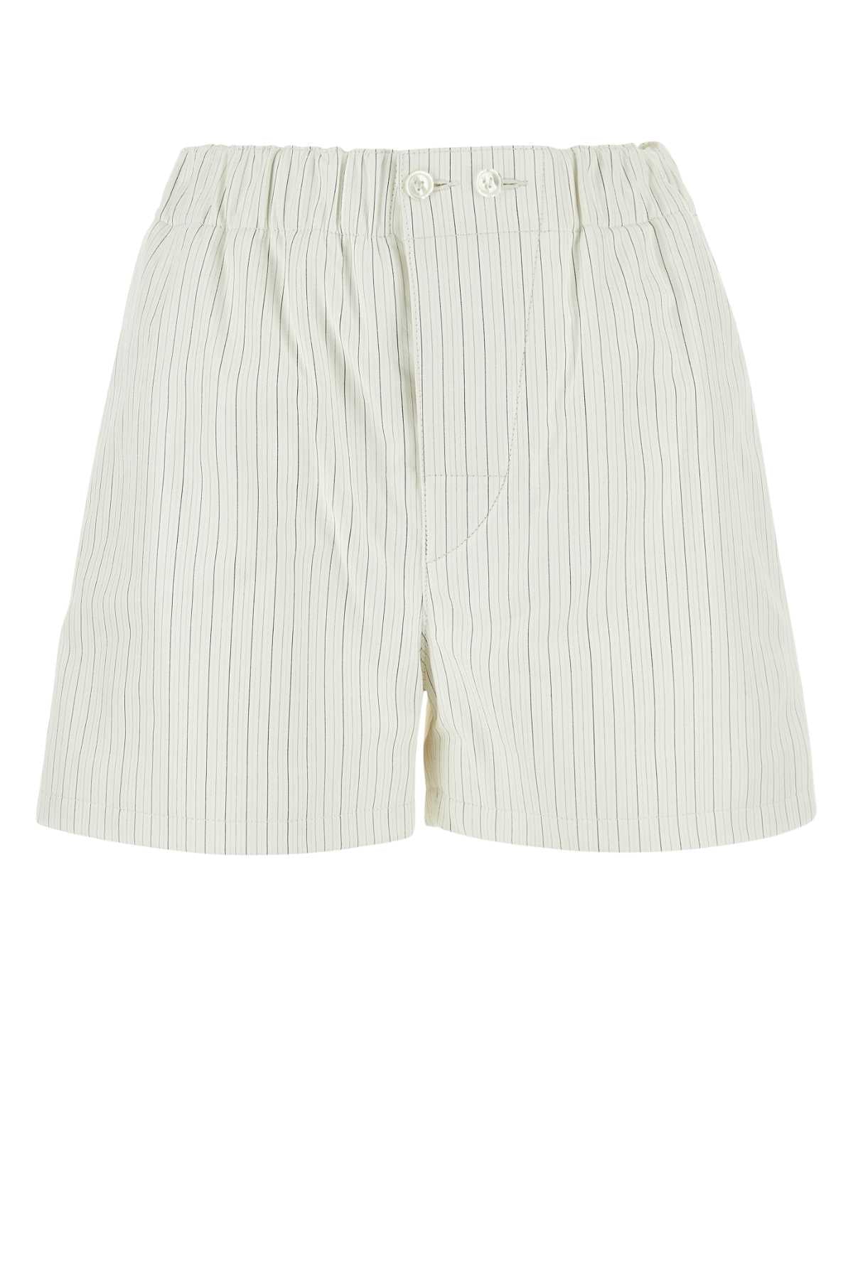 Bottega Venetaプリントレザーショーツ - Image 1