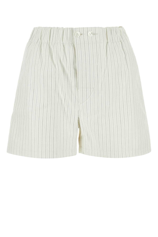 Bottega Venetaプリントレザーショーツ - Image 1