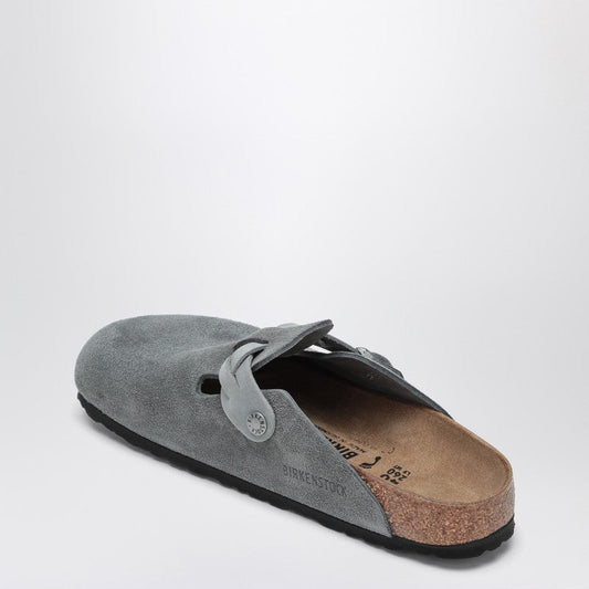Birkenstock Slipper Boston Braided Color Basalt Gray - Image 1