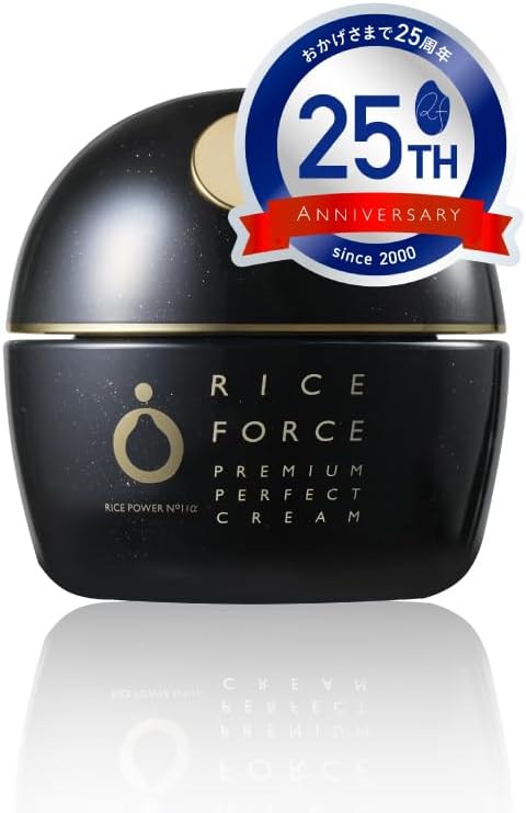 Riceforce Official Premium Perfect Cream (1.1 oz (30 g) / Approx. 2 Months Supply / Quasi Drug, Rice Power No.11α, Aging Care, Thick Moist Type, Highly Moisturizing, Rough Prevention (RICEFORCE)