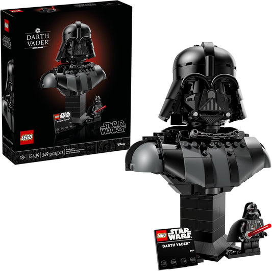 LEGO Star Wars Darth Vader Busto, juego de construcción coleccionable para adultos, a partir de 18 años, regalo de Star Wars para hombres y mujeres, con minifigura de Darth Vader, decoración de