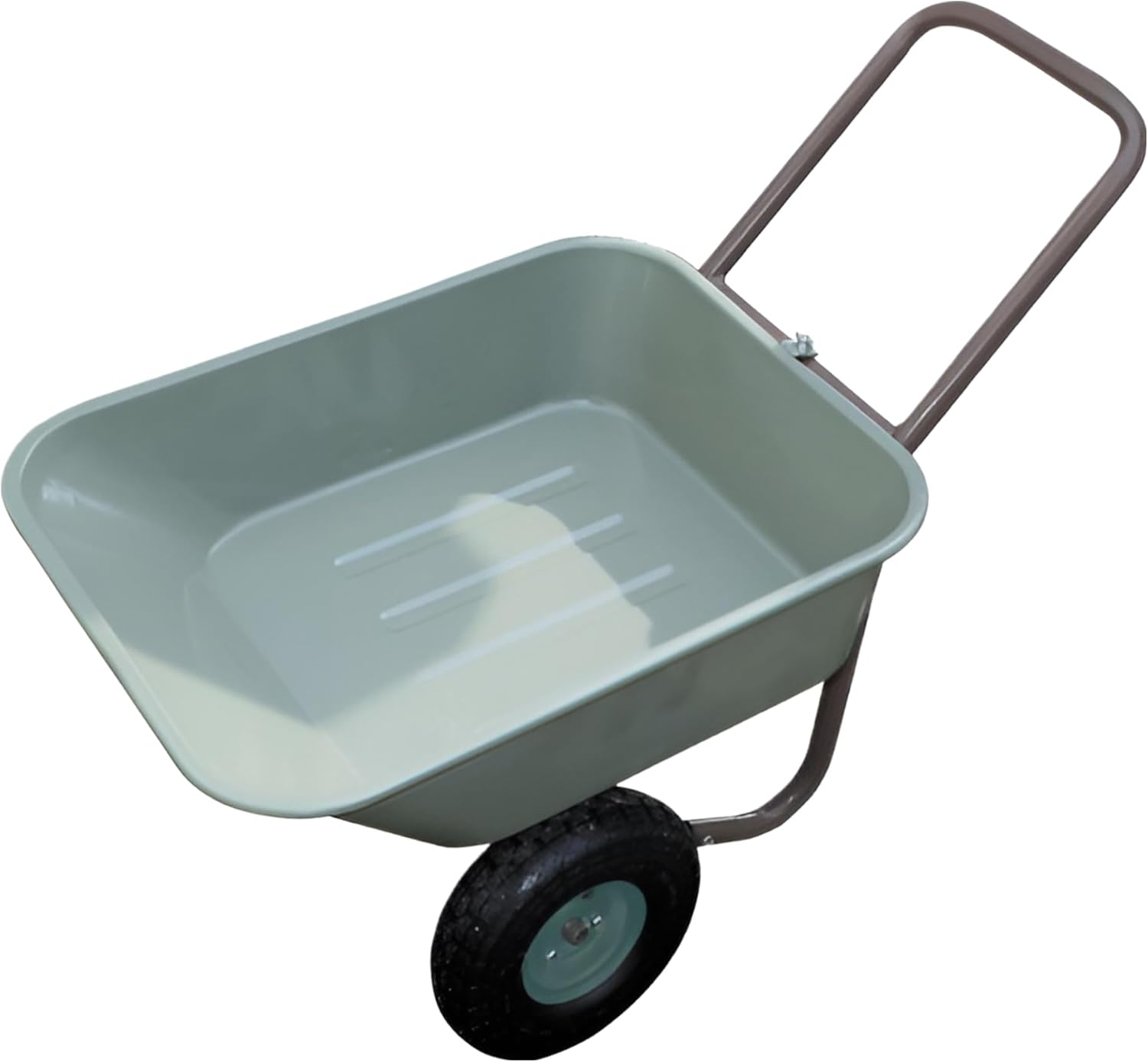 Living Out Garden 2-Wheel Cart with Puncture-Proof Tires Model Green Size: Width 53.5 x Depth 98 x Height 63 cm Weight: Approx. 9 kg Capacity 53 L Load Capacity 80 kg Tire Diameter: 250 mm Handle