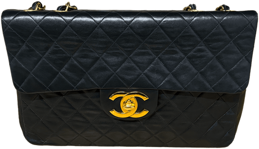 CHANEL 'VINTAGE BLACK' XL MAXI BAG