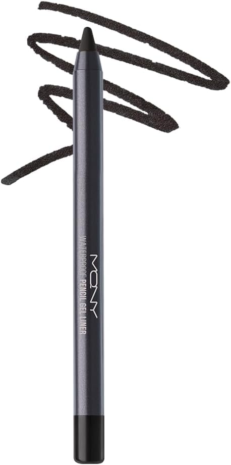 MACQUEEN NEWYORK Waterproof Pencil Gel Eyeliner, 0.06 oz (1.7 g), Resistant to Water, Sweat and Tears, Easy to Use, Korean Cosmetics (#01 Smoky Roast Rate)