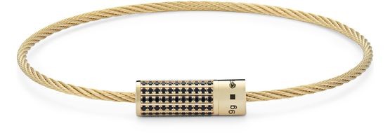 LE GRAMME 9g ダイヤモンドセッティング ケーブルブレスレット - Image 1