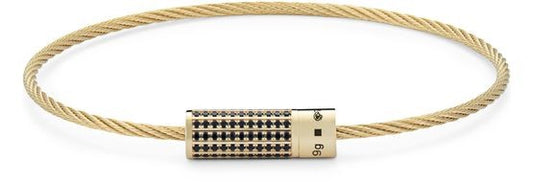 LE GRAMME 9g ダイヤモンドセッティング ケーブルブレスレット - Image 1