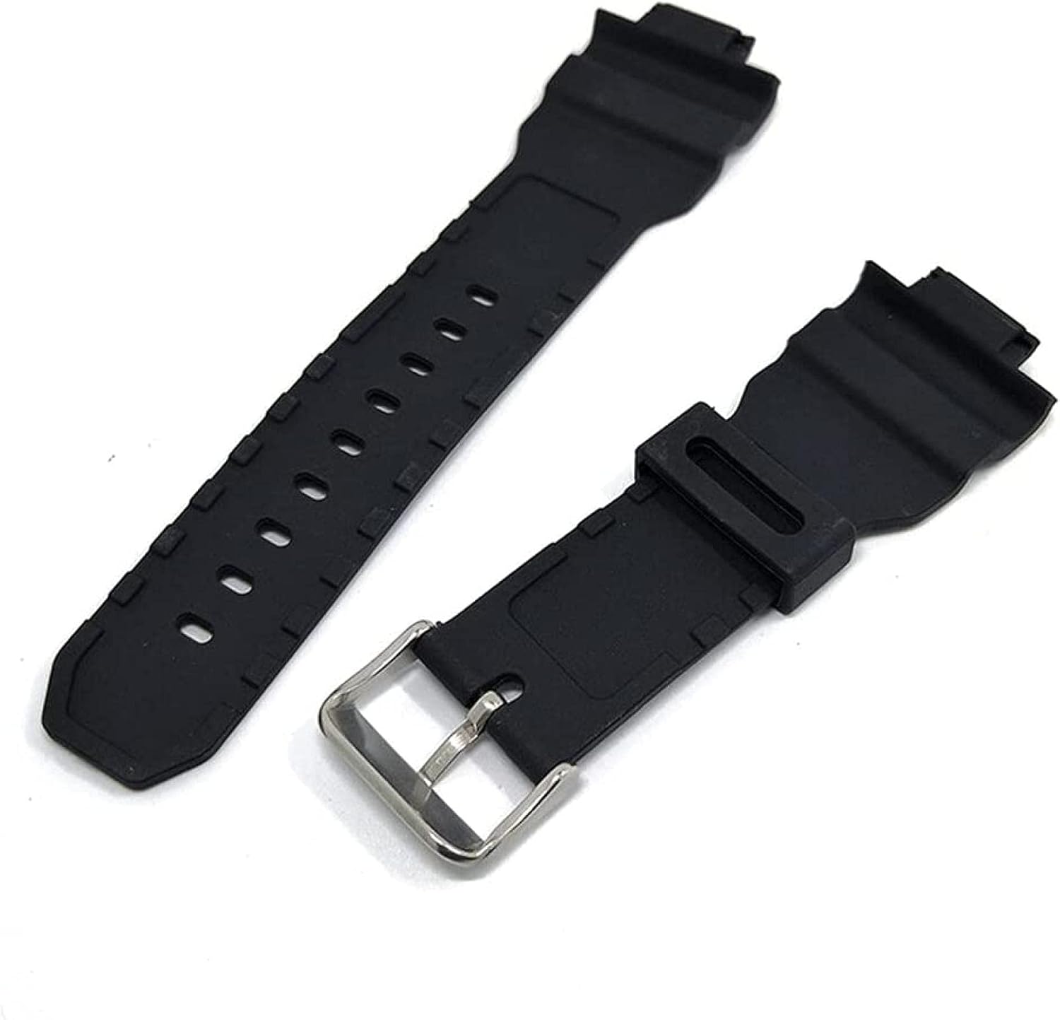 [CXZA] Compatible with G-Shock G-7900SL GW-7900B GR-7900NV Sport Replacement PU Watch Band Strap (Band Color: Black)