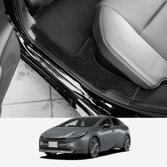 LUCKEASY Toyota Prius 60 Series Side Step Mat Side Step Mat R5.1-Present Dirt Prevention Scratch Resistant Abrasion Resistant Car Supplies Black Set of 4 (PRUIUS 60 Series, January 2023 - Present)