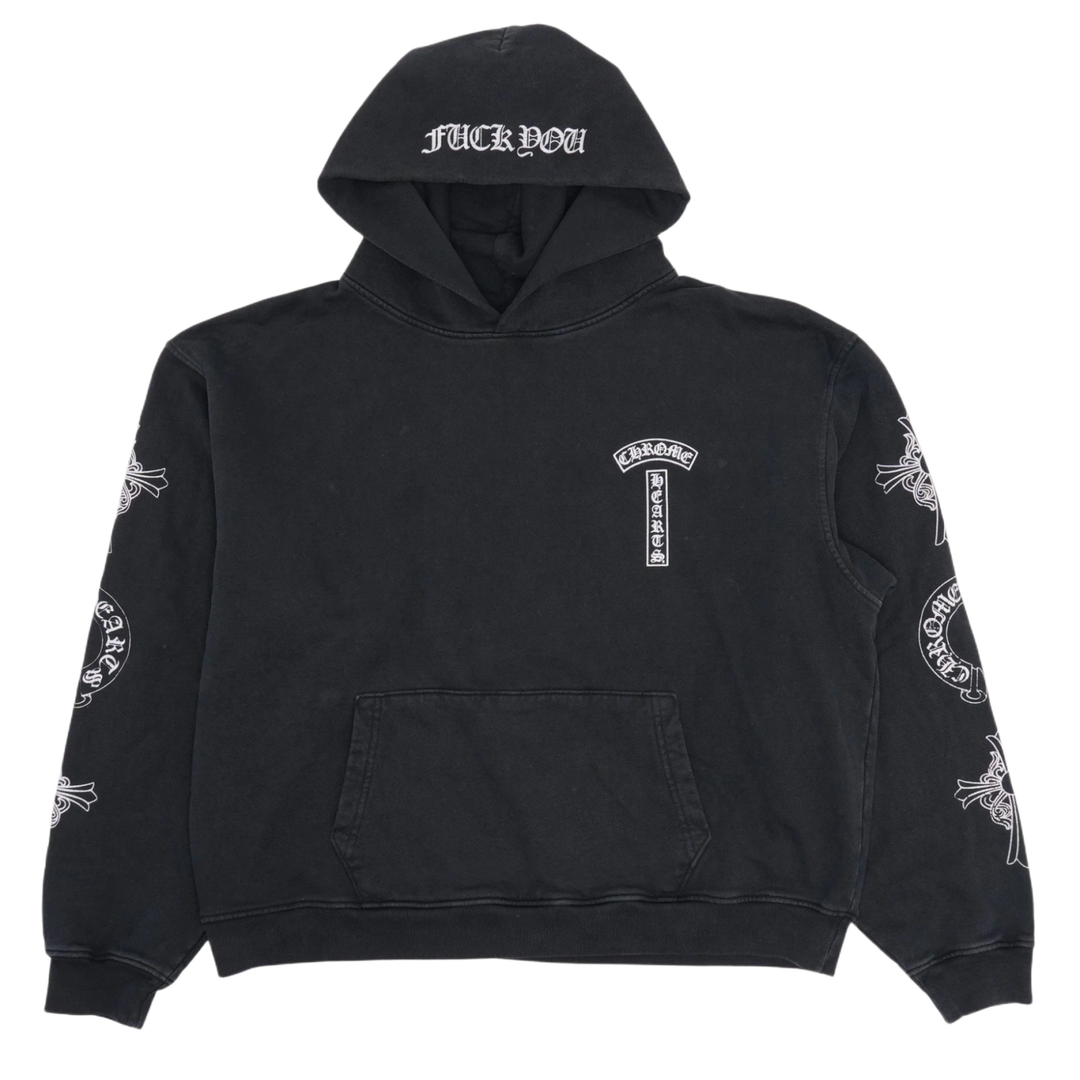 CHROME HEARTS 'SOAP & WATER' BLACK HOODIE
