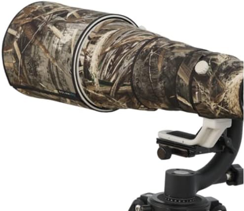 ROLANPRO Lens Coating for Canon RF 600mm F4 L is USM Imitation Lens Cover Lens Protective Cover 3 Layer Protection Waterproof-#9d Dead Grass Camo
