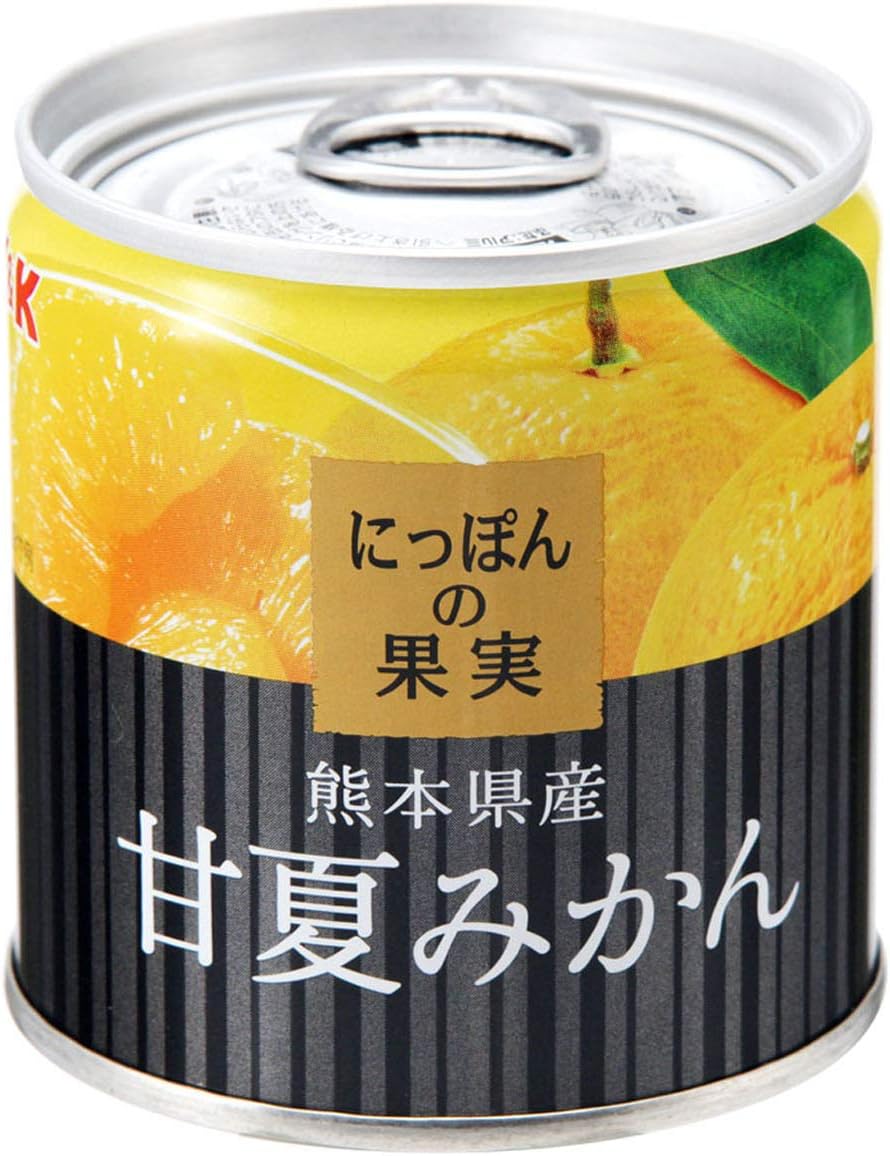 (Official) k&k Sweet Summer Tangerine, 6.5 oz (185 g), Canned Fruit, Made in Japan