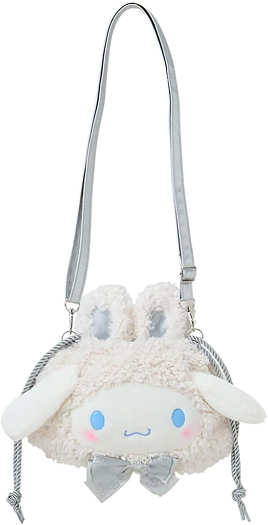 Sanrio 2-Way Drawstring Shoulder Bag (Fluffy Snow Rabbit)