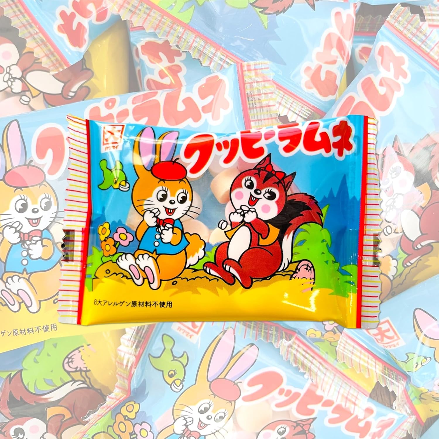 Kakudai Confectionery Lamune (Little Larger 0.4 oz (11 g) 60 Bags Individual Packaging, Mini Gift, Petite Gift, Kappie Ramune Dagashi, Share Pack, Family Pack, Adult Buy, Bulk Purchase, Assortment,