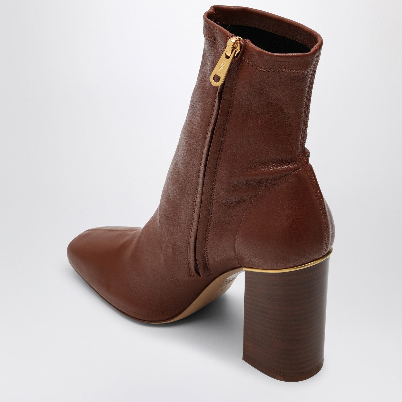 Chloe ChloéCognac色のAmbre Ankle Boot - Image 1