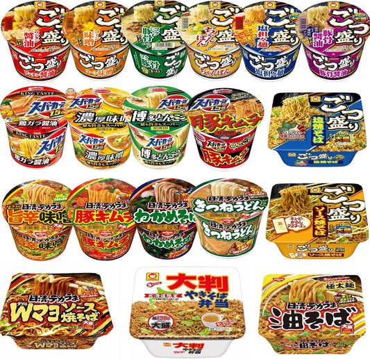 Large Cup Ramen, 12 Types, 12 Pieces, Assorted, Random Cup Noodles, Eat Comparison