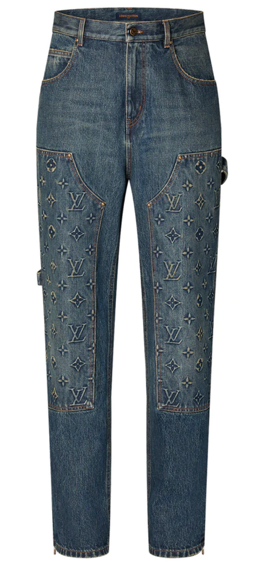 LOUIS VUITTON 'WORKWEAR DENIM CARPENTER' PANTS