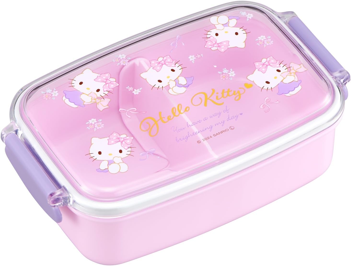 Hello Kitty Ribbon Lunch Box PL 1R [with Divider]
