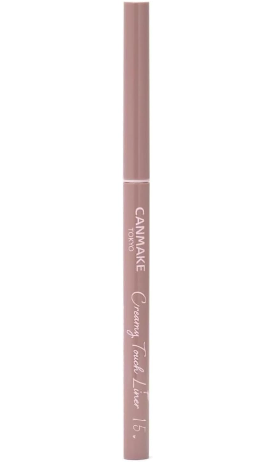 Canmake Creamy Touchliner 15 Cappuccino Pink Eyeliner Gel Smooth Extra Fine 1 Pack