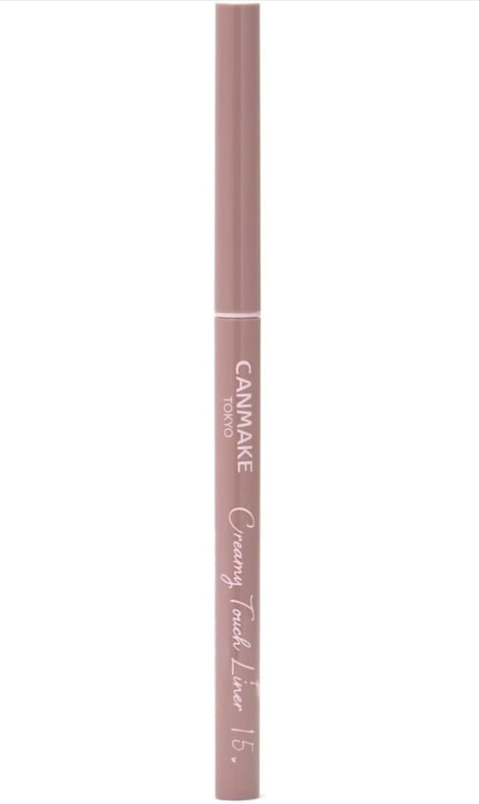 Canmake Creamy Touchliner 15 Cappuccino Pink Eyeliner Gel Smooth Extra Fine 1 Pack