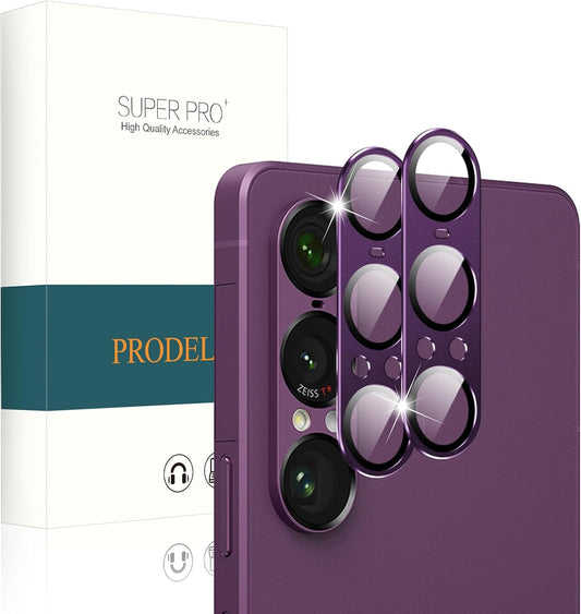 PRODELI For Xperia 1 VII Exclusive Camera Film, Aluminum Alloy + AR High Transmittance Tempered Glass, One-Piece, Explosion-Proof, Xperia 1 Vii Glass Film, Shockproof, 9H Hardness, Transmittance