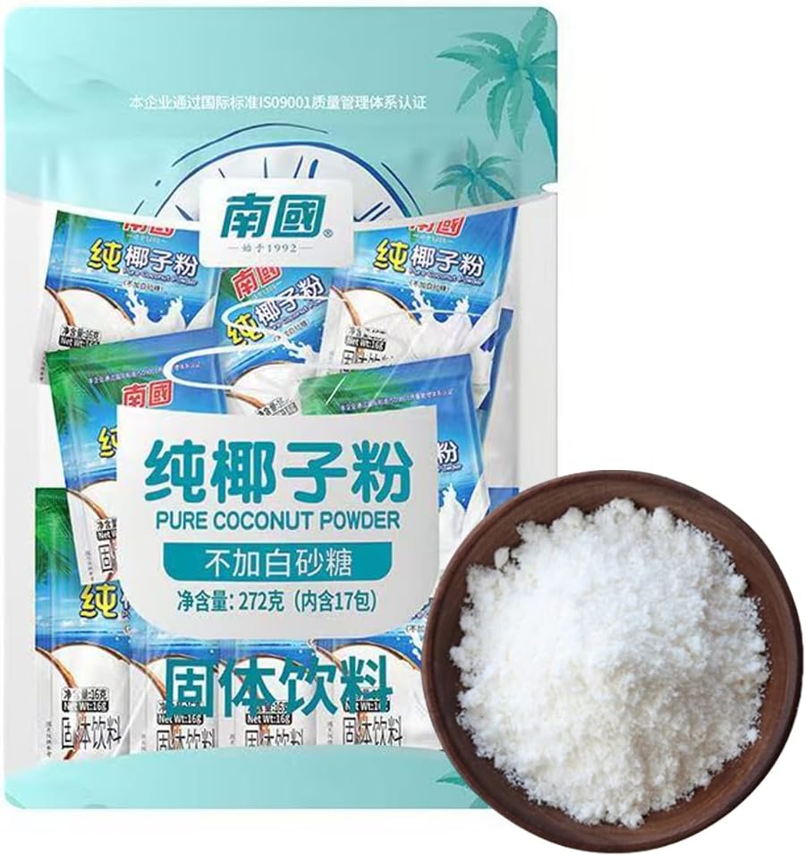 Coconut Milk Powder No Additives Real Easy Dissolving Natural Sweetness 100% Coconuts Quality Super Fine Powder Individually Packed (9.5 oz x 1 Bag)