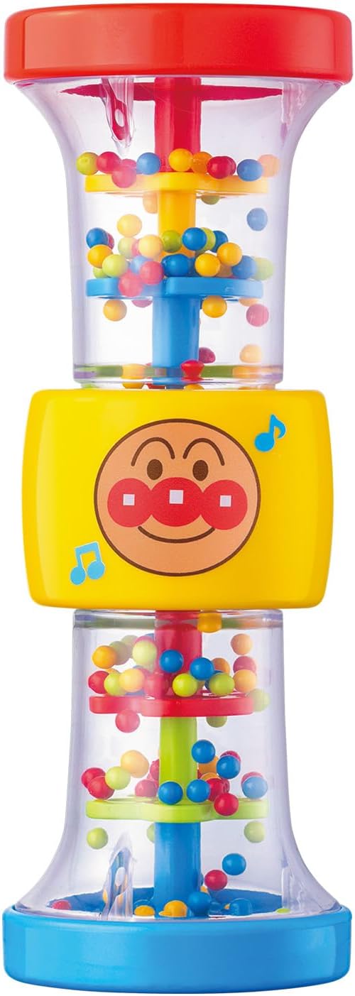 Bandai - Brain Development - 3-Way Zazar Rattle for Crawling and Hand Play! Anpanman for Ages 6 Months and Up