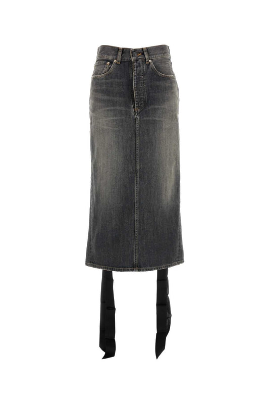 Balenciaga バレンシアガブラックデニムスカート - Image 1