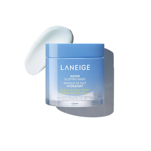 LANEIGE Máscara de agua para dormir: Mascarilla coreana hidratante de noche con escualano y complejo derivado de probióticos, para una piel brillante, luminosa y con soporte de barrera