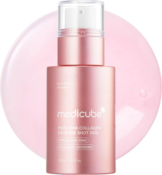 Medicube PDRN Pink Exosome Shot 2000 Needles To Paint Serum Pores Hari Lead Introduction Solution Korean Cosmetics Serum