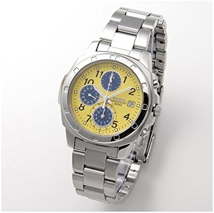 Seiko SND409 Chronograph Watch Yellow Fashion Men's