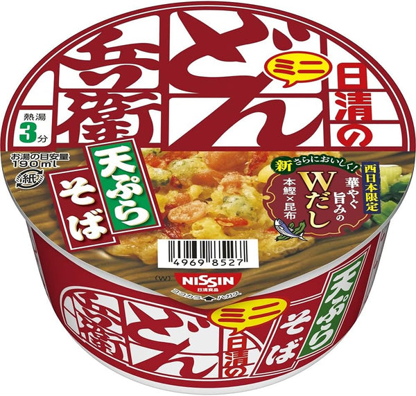 Donbei Tempura Soba Mini (West) Nissin Foods Cup Noodle 46g×12 pieces