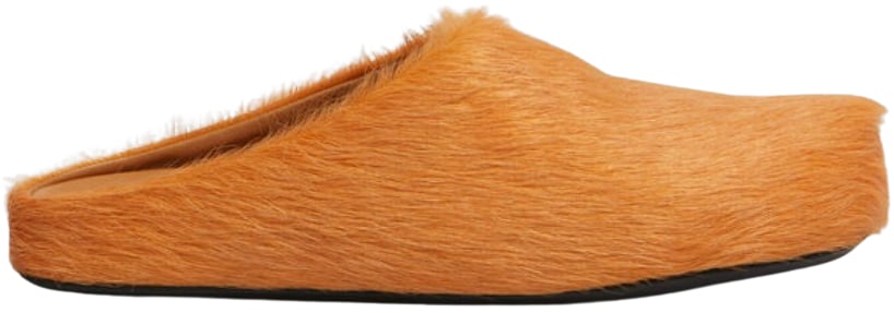 MARNI 'LIGHT ORANGE' SABOT SLIPPERS