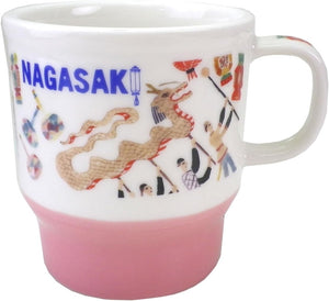 Starbucks Staba, Japan Limited, Nagasaki Exclusive Mug, Renewal Design, Japanese Style, Japanese Dance, Lantern, Shiyui, NAGASAKI Local Limited, White, Green, Mug, Ceramic, 12.8 fl oz (355 ml)