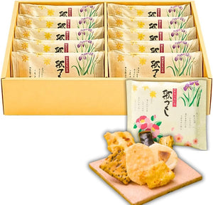 Sasaraya Songzukushi, Set of 10 Bags, Hidesuya Confectionery, Assorted Gift, Toyama (10 Bags)