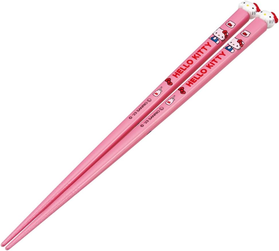 Skater AND45 Sanrio Hello Kitty Painted Chopsticks 8.3 inches (21 cm) with Mascot