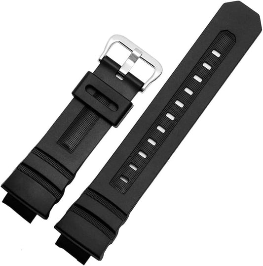 時計ベルト for-G-Shock AW-591/590/5230/282B for AWG-M100/101 G-7700/7710 交換用 腕時計バンド 取付幅16mm 防水ストラップ for AW-591/590/5230/for AWG-M100/101対応 交換ベルト 互換品 ラバー [並行輸入品]
