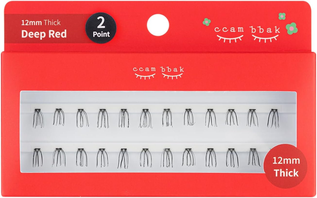 CCAMBBAK Partial False Eyelashes Eyelash Extensions Semi-Permanent Idle Eyelash Type 0.3 - 0.5 inches (8 - 12 mm), Matsueku Self False Eyelashes, Natural, Popular, DIY False Eyelashes (0.5 inch (12