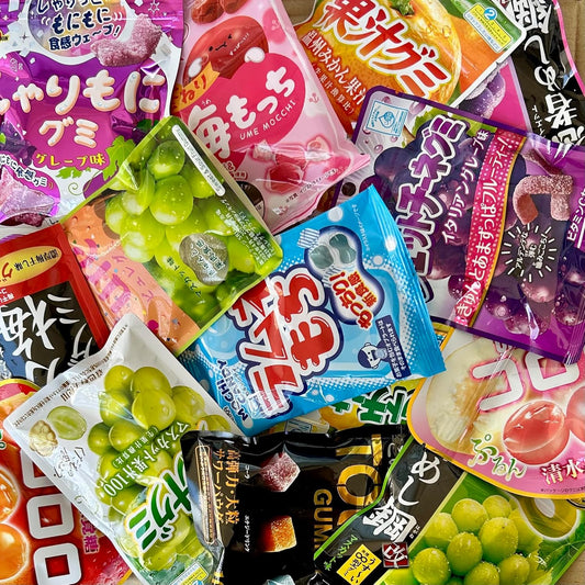 Gummy Assortment, 10 Types, Random Set, 1 Each of 10 Types, Total 10 Pieces, Gummy Set